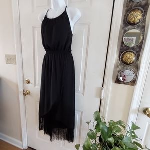 HYFVE Fringe Black Dress. Size L